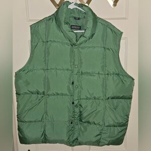 Lands' End Men's Green Puffer Vest